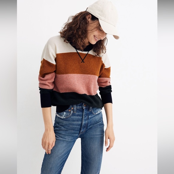 Madewell Cashmere Sweater in Vernon Stripe singapore-dormitory.com.sg